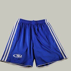 Adidas Shorts Youth Active Polyester Blue Drawstring No Pockets Size Youth XL